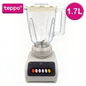teppo 1.7L Heavy Duty Food Processor & Countertop Blender Combo, Multi-Use Meat Grinder & Ice Crusher for Smoothies, Frozen Fruit & Nuts