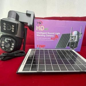 HIGH QUALITY 4K DUAL LENS SOLAR-POWERED UBOX 4G CAMERA + free sim