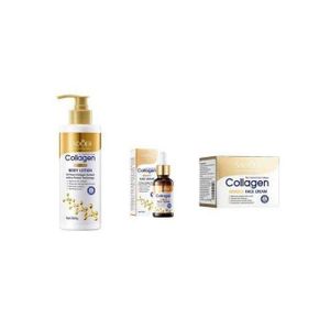 SADOER  Collagen Anti Aging Body Lotion + Serum +face Cream