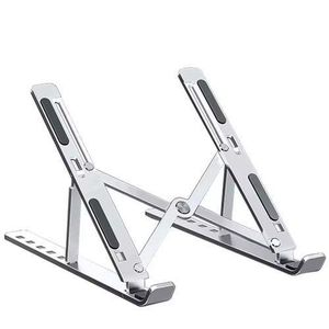     Adjustable Aluminum Laptop Stand - Foldable 7-Level Riser for 8-16” Phones, Laptops & Tablets 