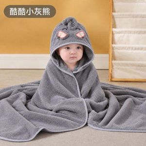 Super Soft Thickened Baby Bath Towel Baby Pure Cotton Bath Towels Newborn Baby/ Infant Bath Blanket Toddlers Shower Bath Towel-Grey