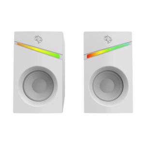 Porodo Gaming Stereo Speakers Volume Knob Control-white