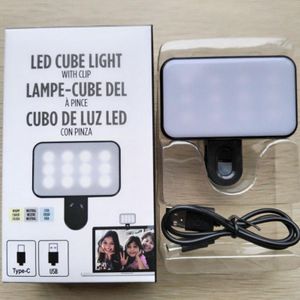  LED Portable Selfie Light – Rechargeable Clip-On Video & Makeup Lighting