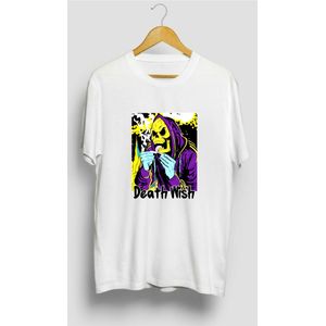 High Quality T-Shirt with  Design- White