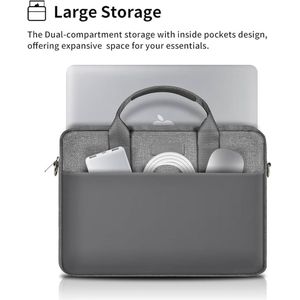 Secure 15.6 Inch Laptop Bag – Premium Waterproof Laptop Carrying Bag for Office & Business