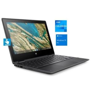Hp  ProBook 11 X360-TOUCH-128GB SSD/8GB RAM-Intel CELERON QUAD CORE WIN10 Pro +Mouse
