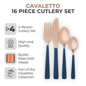 Tower Cavaletto Stainless Steel 16 Piece Cutlery Set (UK Product)