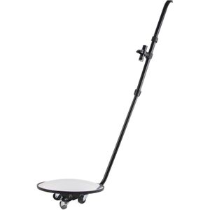 Under Vehicle Inspection Mirror, 2X Increase Security Mirror with Lantern and Telescopic Handle, Adjustable Angle Under Car Mirror for Trucks, RV, Bus, Home