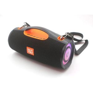 T&G  T&G-437 Blue Tooth Waterproof Portable Speakers With LED Light BT Stereo Bass Woofer (BLACK) IPX5 w/RGB Colorful lighting 20W