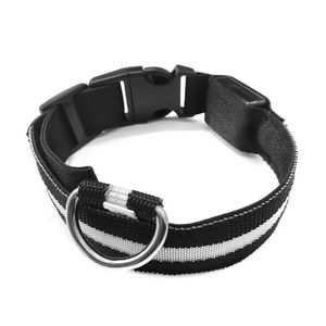 LED Light Up Dog Collar. USB Rechargeable Ultra-Bright Night Safety Pet Collar, Durable & Comfortable for Safe Walking. Seven-colored,S