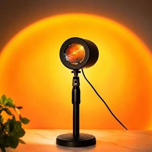 20-Color Sunset Lamp/Projector with Remote Control, USB Powered