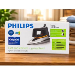 The Philips Dry Pressing Iron is a reliable 1000W electric iron 