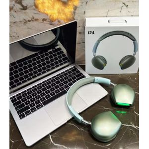 Jbl I24 Wireless Bluetooth Headphones HiFi Stereo Over-Ear Foldable Gaming Headset With Plug-in ENC Microphone+Audio Cable Headset Wireless Headphone Earphone 