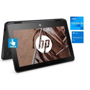 Hp  ProBook 11 X360- TOUCH- 256GB SSD/4GB RAM-Intel CELERON QUAD CORE WIN10 Pro +Mouse &USB Light