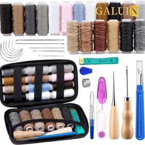 GALUIN Leather Working Crafting Tools Kit Heavy Duty Sewing Kit with Upholstery Thread Needles Repair Tooling Kit for Car Seats Carpets