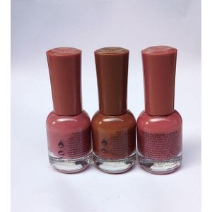 Genetic returnable 3 PCS/SET OF NUDE NAIL POLISH COLLECTION 25ml