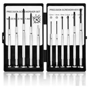 11-piece precision screwdriver set, repair tools for mobile phones, glasses and watches, mini disassembly screwdrivers with high-hardness alloy steel precision bits