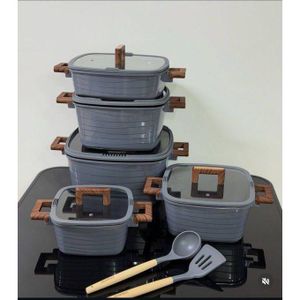 UCC LIFE 10pcs granite cookware sets