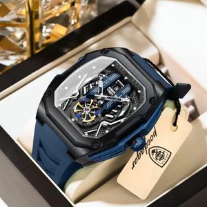 POEDAGAR  Extremely Sophisticated & Original Quality Multifunctional Chronograph  Rubber Wristwatch