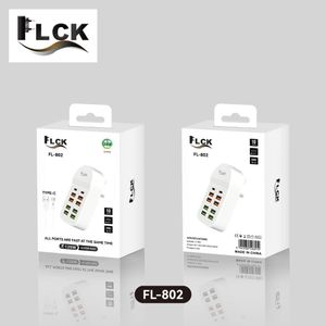 Flick  8-Port USB, 2-Port Type C Charger Station 125W Multiple USB Charging Station (10 IN 1 USB HUB)