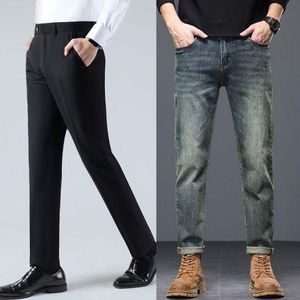 2 in 1 Pair of Men's Quality Smart Jean and Office Suit Trouser