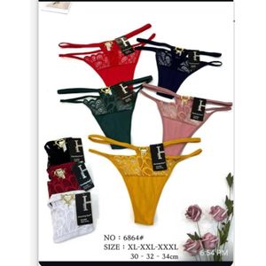 Nova Ladies Sexy Low Waist G-String panties (5pcs)