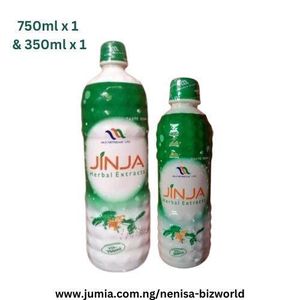Multisafe Jinja Herbal Extracts 1 Big and 1 Small Bottles, 350ml x 1 and 750ml x 1