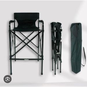  Tall Folding Director's / Makeup Artist Chair shown fully assembled