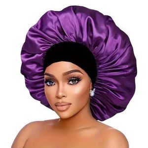  Quality Hair Bonnet Sleep Cap Wide Elastic Band for Adult