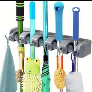 Wall Mounted Broom Holder, Mop Holder 