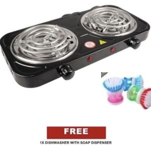 Electric Cooker Hot Plate Ring-Double Burner + Free Gift