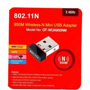 Wireless USB WiFi Adapter 300Mbps 802.11N LAN Network Dongle