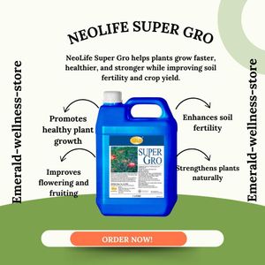 Organic Essentuals NeolifeSuper Gro 1 Litre (Single). SuperGro Fertilizer. Super Grow Plant Booster, Super Gro Organic Fertilizer