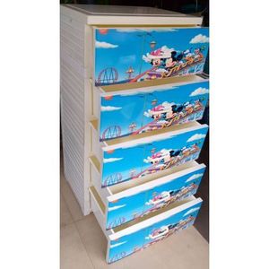 Character Baby Plastic Wardrobe 5 Layers