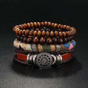 Luxury Multi-Layer Leather Beaded Bracelet Set for Men & Women – Adjustable Wristband