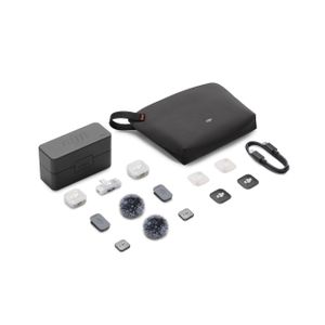 DJI Mic Mini 2 (2 TX + 1 RX + Charging Case) Wireless Microphone Ultralight, Detail-Rich Audio, 48h Use, Noise Cancelling, for iPhone/Android