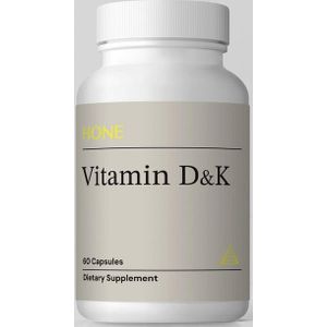 HONE Vitamin K2 (menaquinone-7)&Vitamin D cholecalcif  60 Capsules