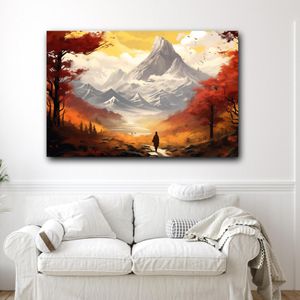 Wandering Boy Wall Art Framed Canvas