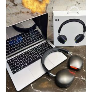 Jbl I24 Wireless Bluetooth Headphones HiFi Stereo Over-Ear Foldable Gaming Headset With Plug-in ENC Microphone+Audio Cable Headset Wireless Headphone Earphone 