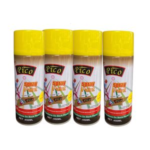 PICO All Purpose Spray Paint - Yellow - 4Pcs