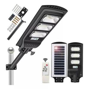 1000W Solar Powered Street Light 144LED Flood Security Light+free Pole