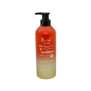 Solid Glow Niacinamide Gluta-C 150000mg, Alpha-Arbutin & Vitamins Soft and Glowing Body Lotion