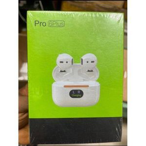 Pro6 Plus Wireless Headphones Bluetooth Earphone Mini (TWS) Sports Hifi Earbuds Handfree Microphon