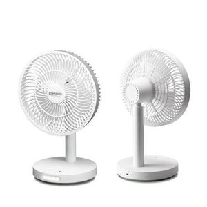 Qasa 7 inches Rechargeable FAN white TABLE TYPE Lithium battery QRF-2827 Lithium