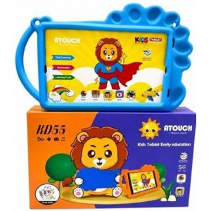 Atouch Kids Tablets 7 - Inch Android Educational Learning Tablet With Protective Shockproof Case, Wifi, Camera, &  Parental Control ( Blue)