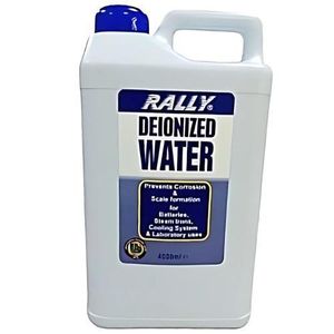 Rally Deionized Water/Distilled Water One 4Litre Gallon