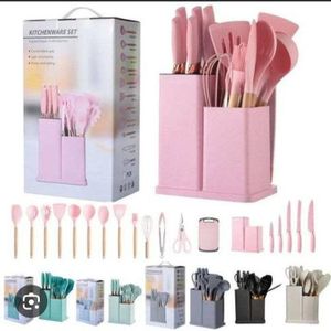 Heat-Resistant Silicone Kitchenware Set with Holder