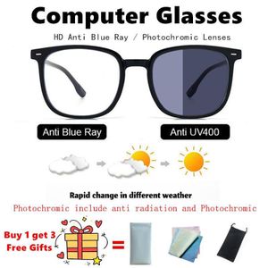 Plain glasses for Men and Women - Color Changing Glasses for Outdoor Use Complimentary Eyeglass case+Eyeglasses Cloth+Glasses Bag