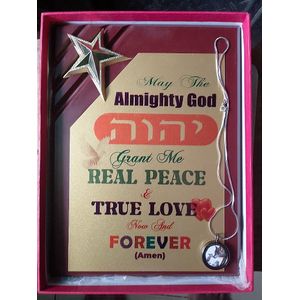 A PRAYER OF GOODWILL FOR ALL MANKIND- PLAQUE & LOCKET SET