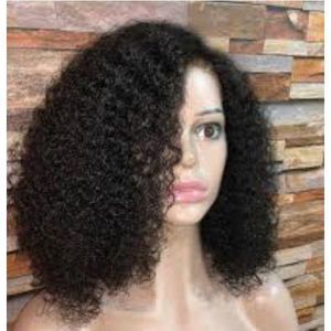 Water Wave Curly Closure Wig Natural Color